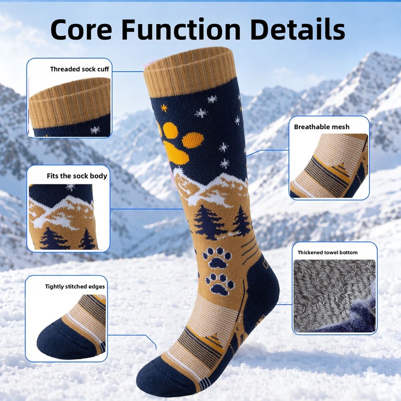 Kids Ski Socks, Autumn Winter  - đánh giá và giá Thermal Sock Winter