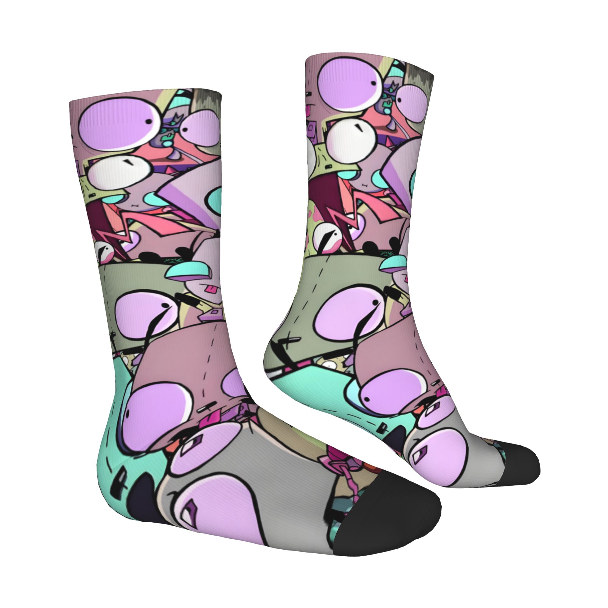 Custom I-Invader Z-Zim Cartoon - đánh giá và giá Dress Sock Men