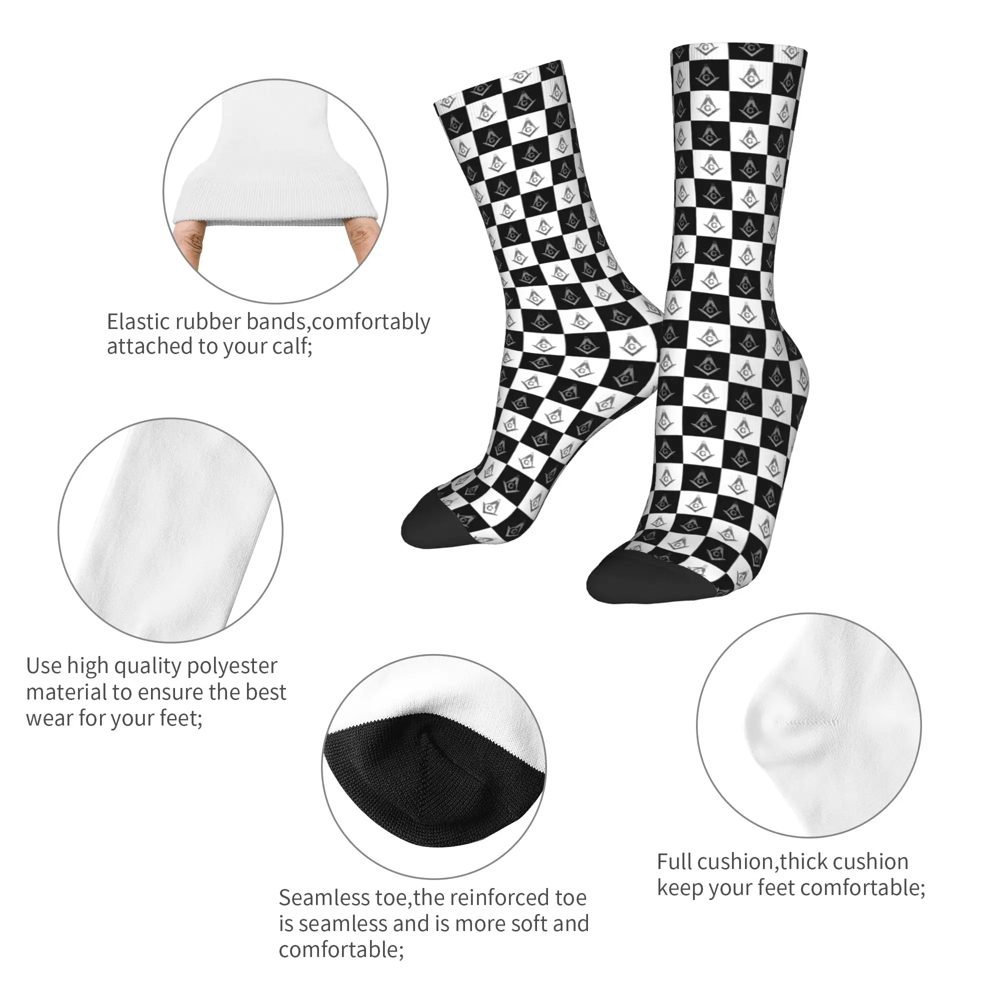Custom Freemason Checkered Pat - đánh giá và giá Dress Sock Men